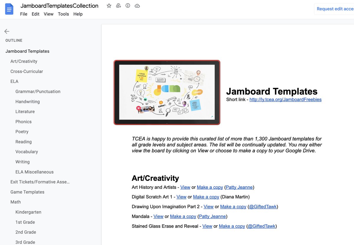 OMG. bit.ly/3tcgIB2

Every Google #Jamboard template you will ever need in life. Over 1,000 of them.  From <a href="/TCEA/">TCEA</a>.