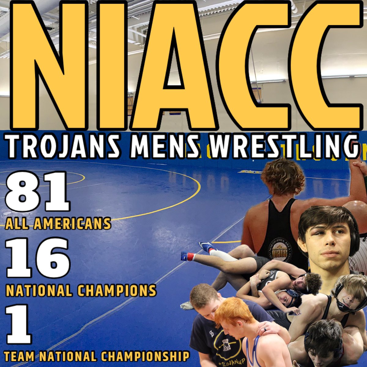 NIACC1Wrestling's tweet photo. Recruits ⬇️

Men 🤼‍♂️ | https://t.co/B239Wnr6wD

Women 🤼‍♀️ | https://t.co/OnWAxPaXqW

#TrojanUp | 🤼‍♂️🤼‍♀️🟡🔵 https://t.co/Ruqk1lRjM7