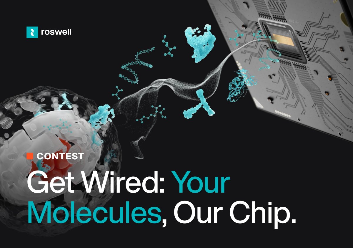 Want to get a better look @ your #molecules? Enter our #GetWired Contest for the chance to see your molecules' interactions on the Roswell ME Chip™. Multi-omic. Single-Molecule. Real-time. Access a new view of #biology. bit.ly/3vXSM6m #molecularelectronics
