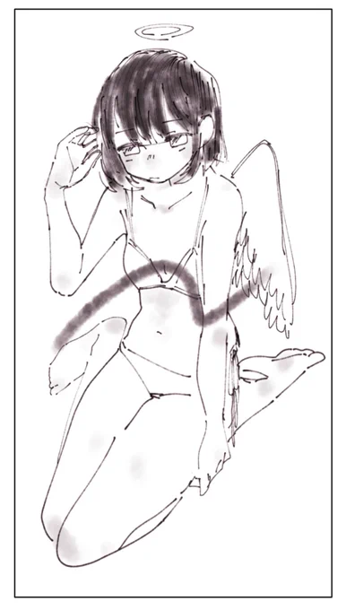 身体を描いてみよう絵
(露出多め) 