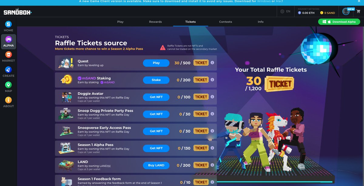 lan_btc's tweet photo. @TheSandboxGame I just participated in the daily #SandboxAlphaS2Contest for a chance to earn up to 1,000 $SAND! Starting March 14 -  Show your Raffle Tickets. Check out my screenshot below! 👇 #SandboxAlphaS2 https://t.co/eUISCmohvh