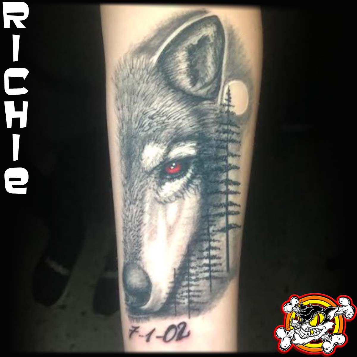 Download Another Wolf Portrait Thingyyy By Tallieee On - Celtic Wolf Tattoo  PNG Image with No Background - PNGkey.com