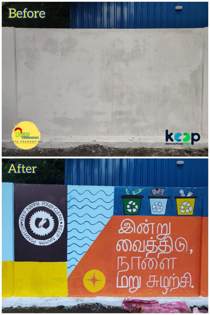 paintpondyngo's tweet image. India by diverting landfill waste, professionalizing waste workers and establishing circular economy. Please show some support and love for Project KEEP! 😊
#paintpondicherry #projectkeep #reCity #publicevent