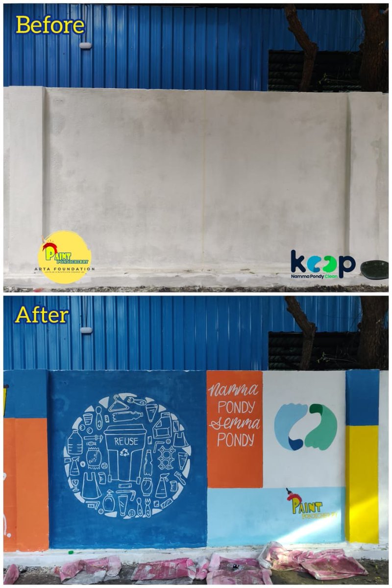 paintpondyngo's tweet image. India by diverting landfill waste, professionalizing waste workers and establishing circular economy. Please show some support and love for Project KEEP! 😊
#paintpondicherry #projectkeep #reCity #publicevent