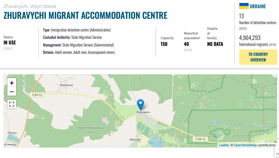 migradetention's tweet photo. We have received multiple credible reports of migrant detainees in Ukraine's Zhuravychi migrant centre who may have been stranded as Russian bombing neared the city of Lutsk. IF DETAINED MIGRANTS REMAIN AT CENTRE THEY MUST BE RELEASED AND ASSISTED. https://t.co/OrJaaP7xjm