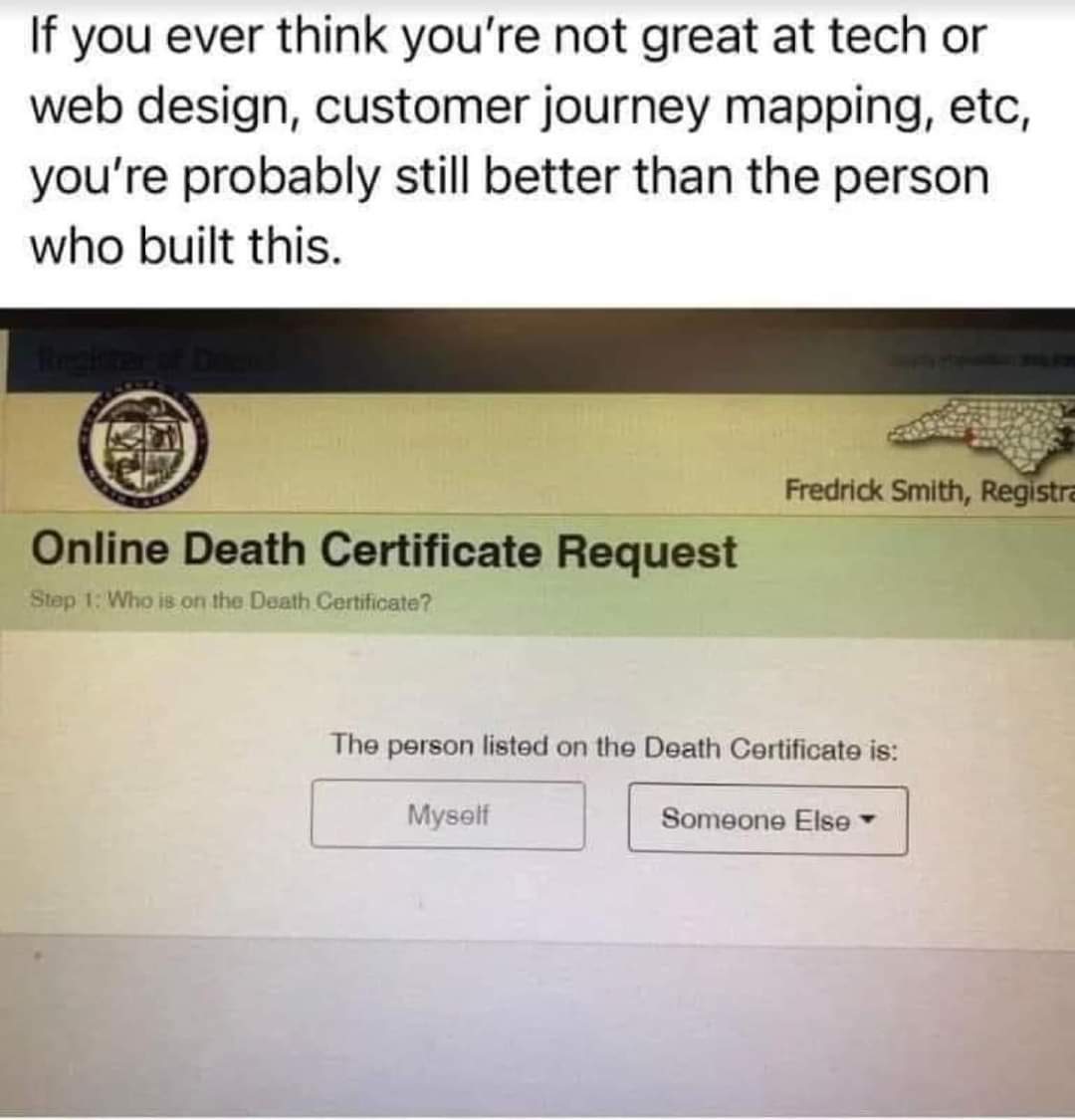 kait_codes's tweet photo. For those of us with imposter syndrome 😅 #womenintech #WomenWhoCode #100Devs #100DaysOfCode https://t.co/LhjZPkrtGP