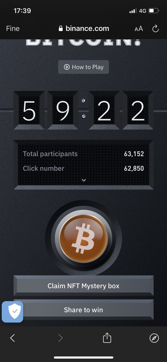 Bonz873's tweet photo. #Bitcoin for our freedom!!!#BitcoinButton tnx #Binance 🎉🍾 https://t.co/4sqwyb2BvC
