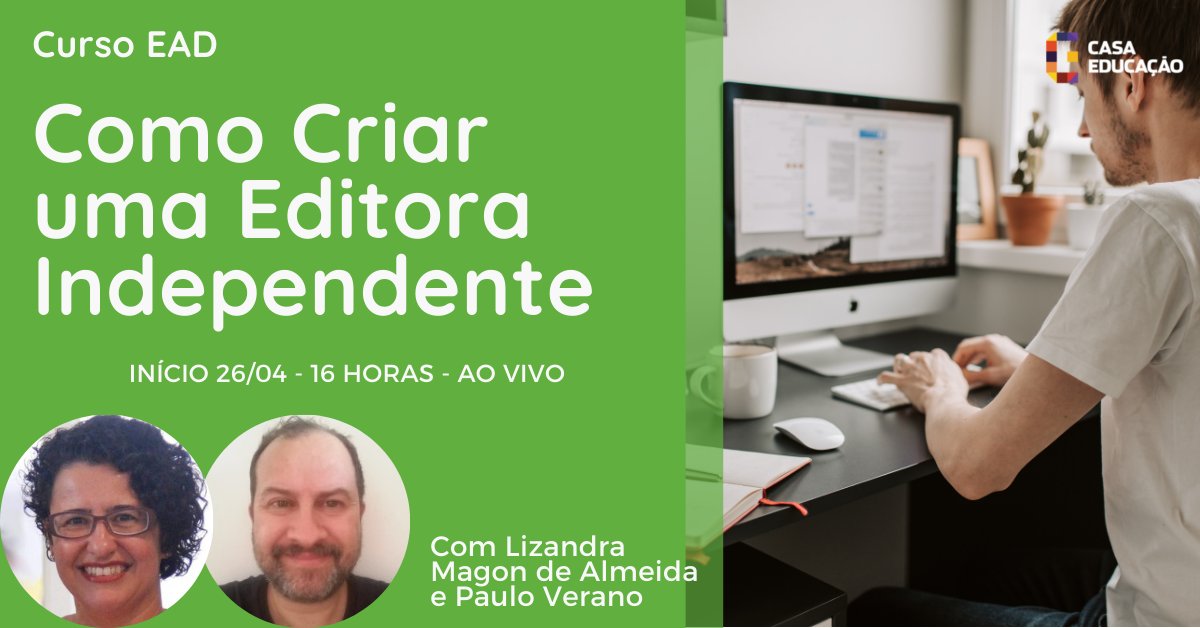 Casa_educacao's tweet photo. O curso oferece todo o conhecimento necessário para que o participante compreenda o que envolve criar uma editora, desde o pensamento sobre a linha editorial e a formação do catálogo, até como será a estrutura editorial e comercial.
https://t.co/w6TU2FlbBQ https://t.co/Un8qz8fMuT