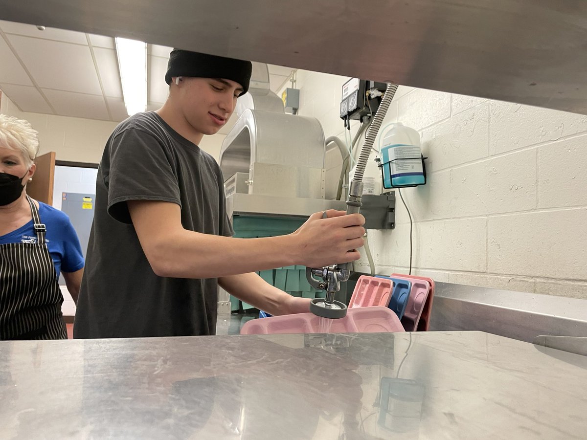 Laker of the Day! This student spent his entire lunch helping our Nutrition Service team out!