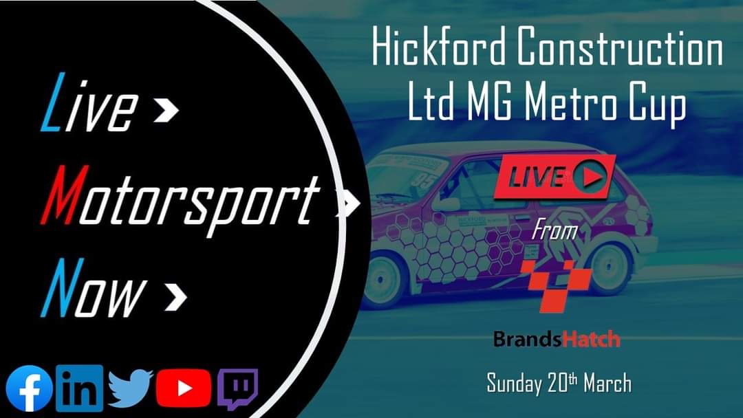 MGMetroCup's tweet photo. ** LIVE STREAMING **

The @LivesportnowUK team are back to bring us all the exciting coverage LIVE this Sunday of our meeting at @Brands_Hatch 

Watch it all on our social channels 

@MGCarClub

#motorsport #racing #cars #auto #automotive #mgcarclub #mgmetrocup https://t.co/4TaDJsiTNJ