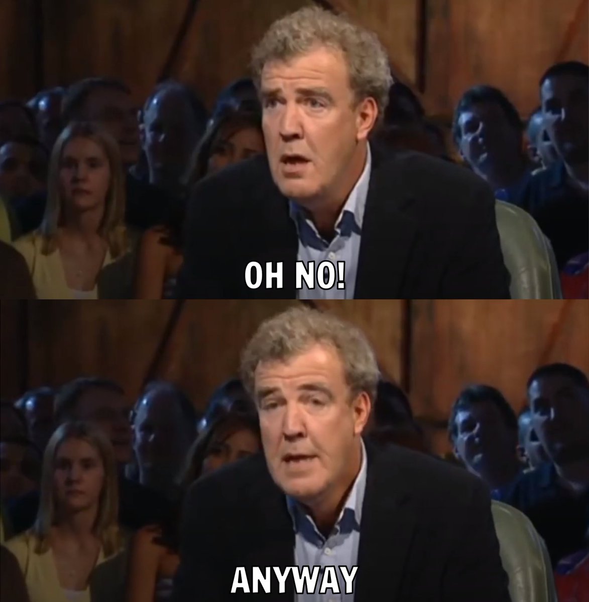 Live shot of Trudeau learning that Putin has banned him from Russia as payback for letting President Zelensky give a speech to parliament this morning