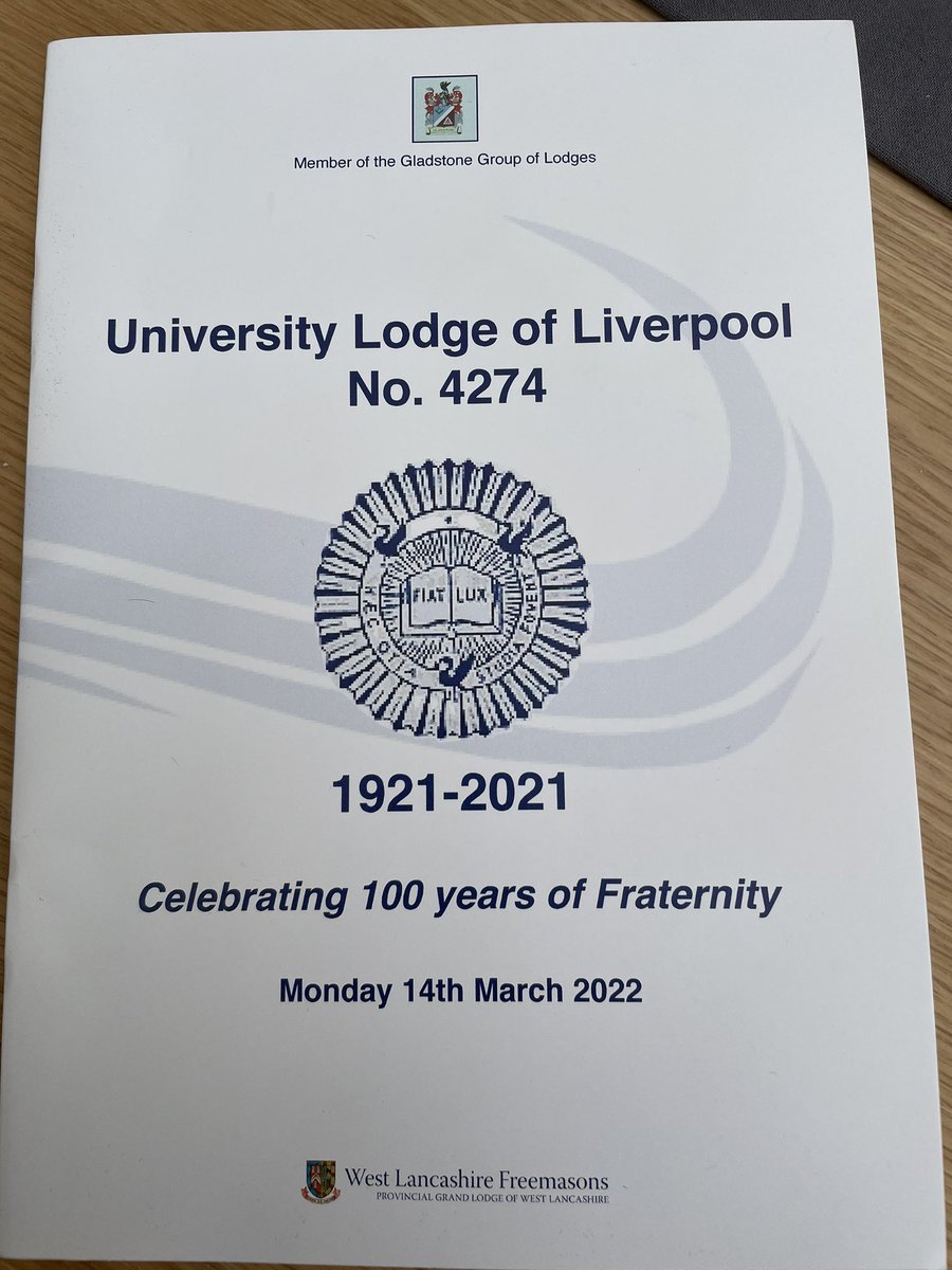 @Freemasonry4274 celebrated their centenary last night in fine style in the company of the Provincial Grand Master and his team. More pictures to follow. 

#Centenary #Freemasonry #WestLancashire #University #Liverpool