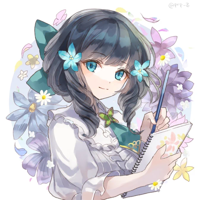 アトリちゃんとカイシュウさん
幻画師イベお疲れ様でした 