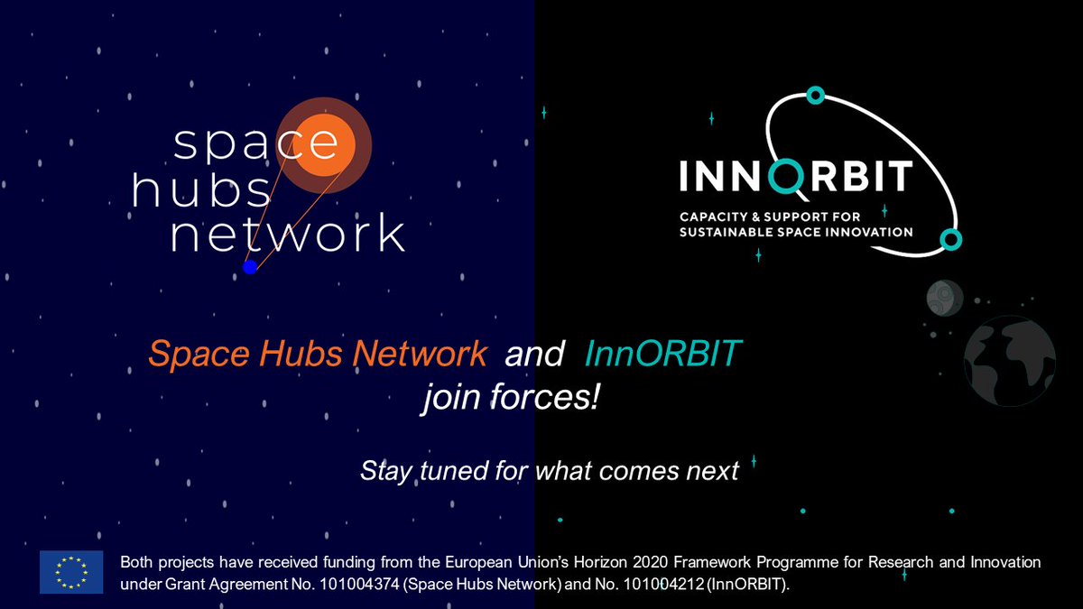 spacehubsnet's tweet photo. 🚀We joined forces with @Innorbit_H2020 to advance #space entrepreneurship in #Europe and support #startups, #scaleups and #entrepreneurs to thrive in the NewSpace market! 
🪐 Stay tuned for our common news, events and actions! https://t.co/JI8iniWkVV