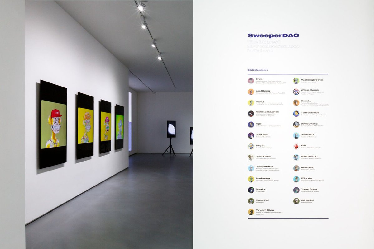 Courtne91785364's tweet photo. Asia's strongest NFT collection DAO "SweeperDAO" and Taiwan's first blockchain investment fund, Honglou Capital, jointly plan the NFT exhibition "Oasis: Going Meta" at the Asian Art Center https://t.co/pazAsh3ohd