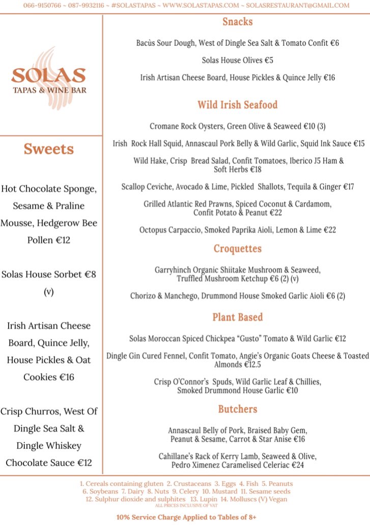 This weeks Menu - Book Via Res Diary <a href="/LucindasIreland/">LUCINDA O’SULLIVAN</a> <a href="/castlewoodhouse/">Castlewood House</a> @DinglePeninsula <a href="/naMaraShellfish/">Réalt na Mara Shellfish</a> <a href="/queenoforg/">Sharon Noonan</a> @anduineisaclai @ThatAliceCooks <a href="/katymcguinness/">Katy McGuinness</a> <a href="/diarmuidjmurphy/">Diarmuid Murphy Kavanagh</a> <a href="/KenmareFoodies/">Karen Coakley/Kenmare Foodie</a> <a href="/ProperFood_ie/">Katia Valadeau</a>