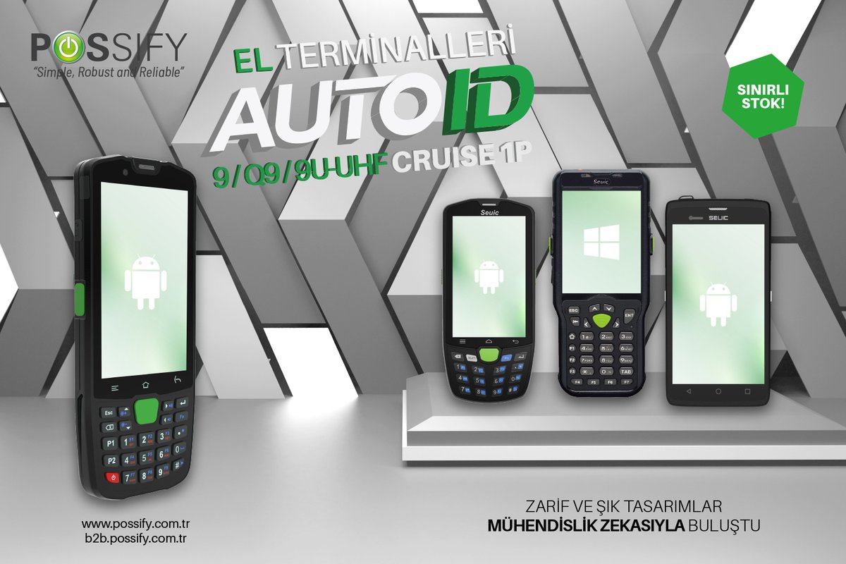 Possify Endüstriyel El Terminalleri
Android ve Windows seçenekleri ile stoklarımızda.
possify.com.tr/urun-kategori/…
.
#possify #endüstriyel #el #terminalleri #barkod #okuyucu #android #uhf #rfid #wince #windows