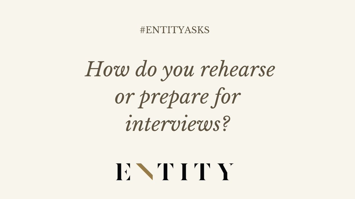 entity_academy's tweet photo. #ENTITYAsks How do you rehearse or prepare for interviews?🎤
#WomenThatDo https://t.co/ftSoFTbpHI