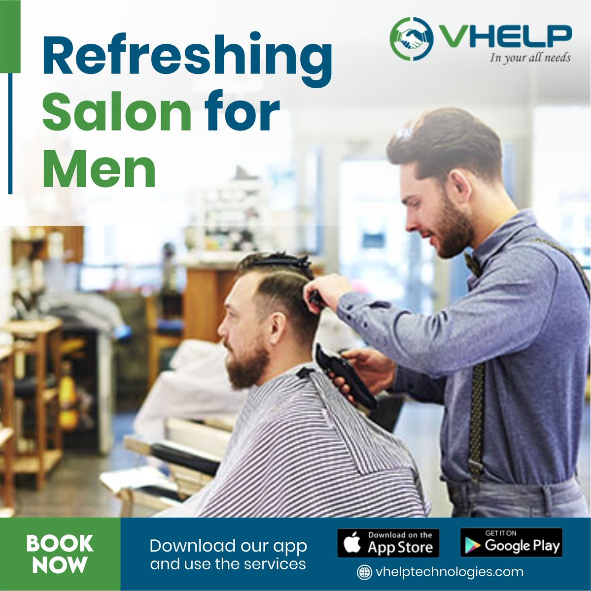 VHelpHomeServi1's tweet photo. We want men to feel refreshed and revitalized to enjoy in all walks of life with high-quality face care, hair color, hair care, spa, body care, package, and hair cut services in UAE. Download the VHelp app to get the best salon services for men at the comfort of your home.
#vhelp https://t.co/vHgNG4zzJS