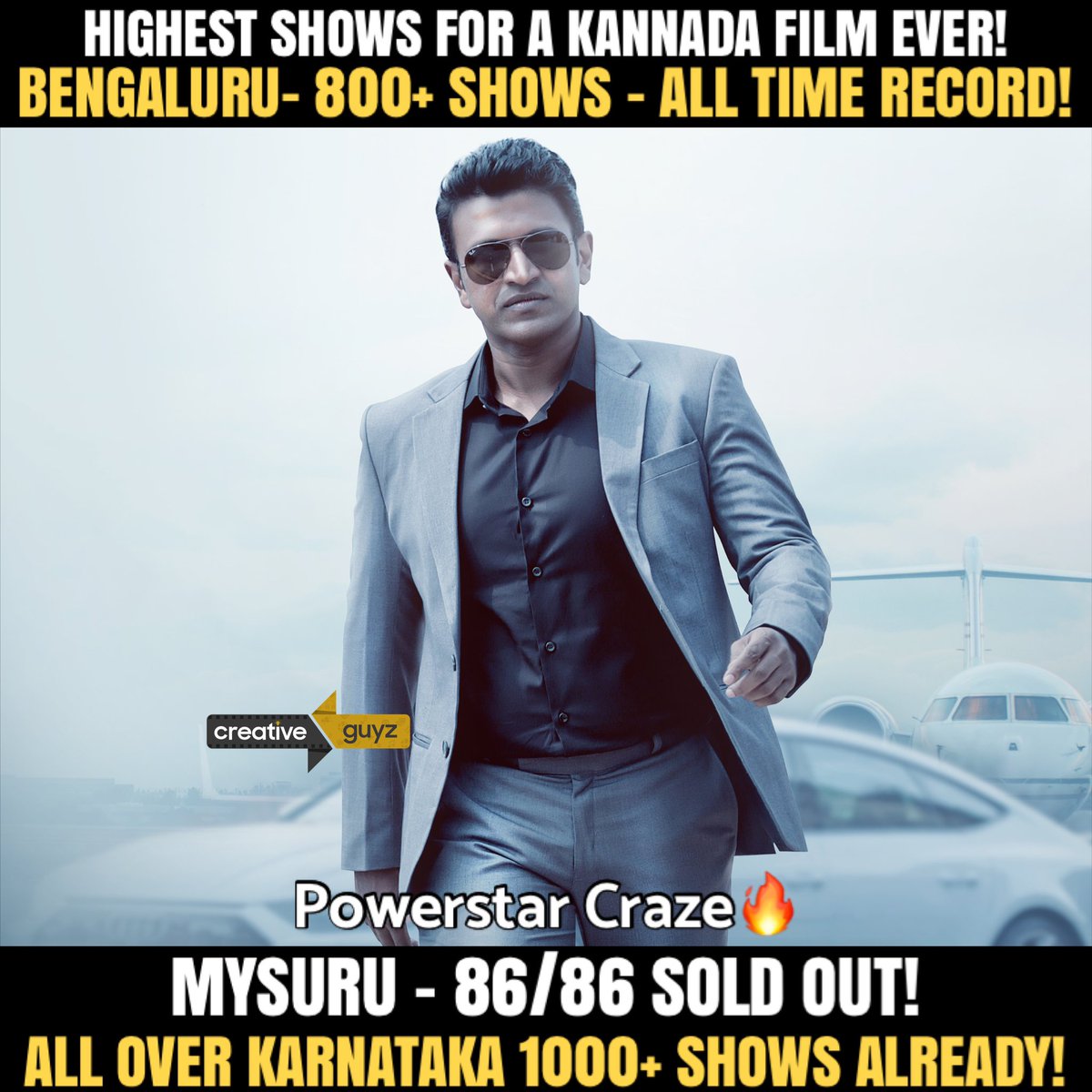 RajarathnAppuFc's tweet photo. James Mania 💥
Book ur tickets as soon as possible 
#PuneethRajkumar #JamesHistoricEuphoria #James #BoloBoloJames 
@PuneethRajkumar https://t.co/wtPMlESNiW