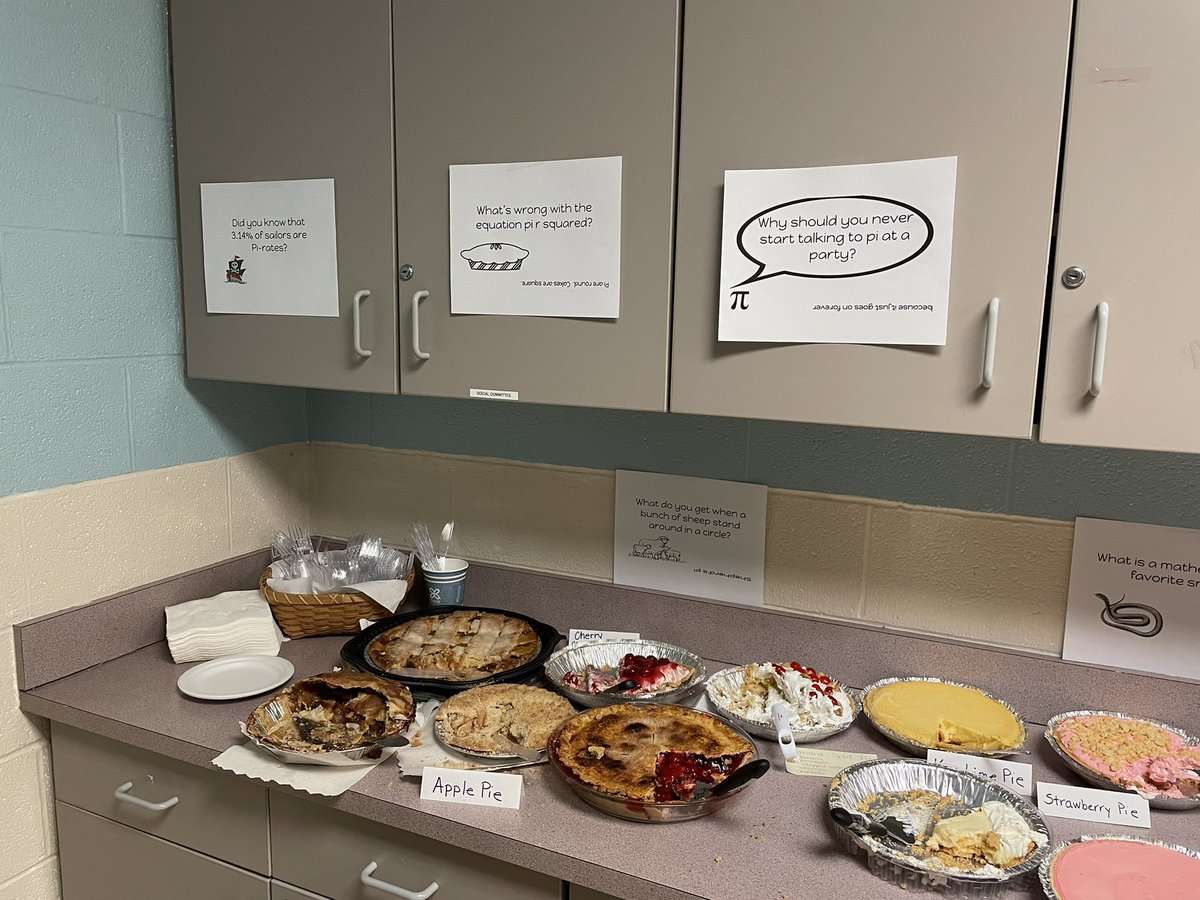 PI Day was yummy at Whittier