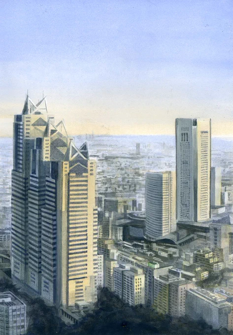 学生時代は風景ばかり描いていたなぁ。 