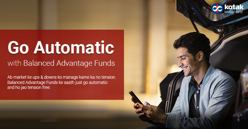 KotakMF's tweet photo. Confused about where to invest? Balanced Advantage Funds dynamically adjust equity and debt allocation based on market conditions, which may give you balanced growth. Be it first-timers, market timers or long-term investors, it is a fund for all.
#GoAutomatic