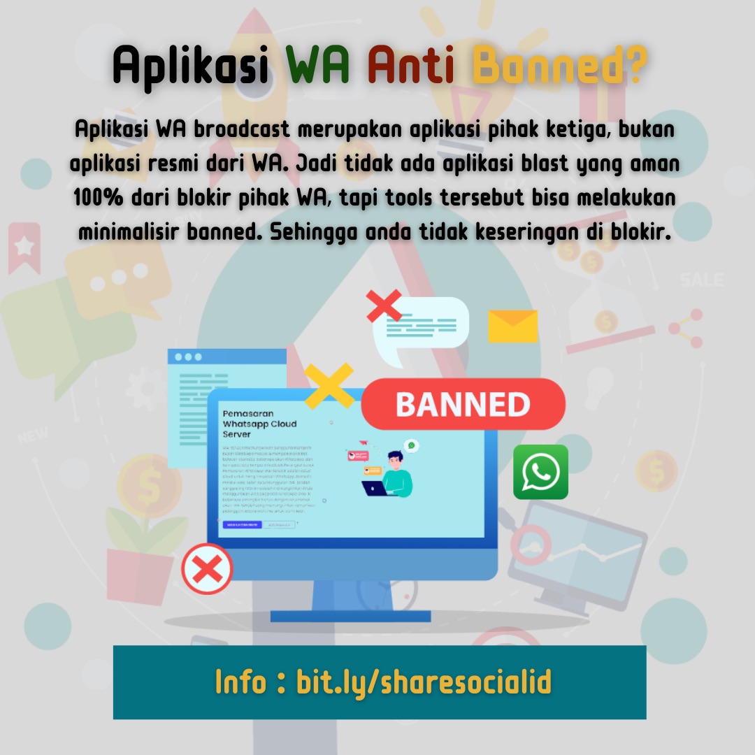 socialshareid's tweet photo. Kesalahan pengguna aplikasi broadcast Whatsapp.

1. Aplikasi WA anti banned. 

Ayo, promosi produk mu dengan SMS Masking dan Whatsapp blast, untuk info selanjutnya hubungi Nomor Whatsapp : +62 83195571376.

 #ShopeeFindsTreasure #315HariBelanjaKonsumen #iKON https://t.co/PqlCsbLOCf
