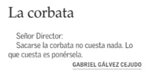 Tanto que se ha dicho de la #Corbata... Esto es lo mejor que he leído hasta ahora