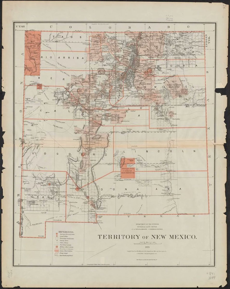 enchantedhombre's tweet photo. Map of New Mexico Territory, Roeser, Charles, Published 1879
#newmexico #nmhistory #nmtrue #nmmap #mapsofnewmexico https://t.co/KNcG90qalo