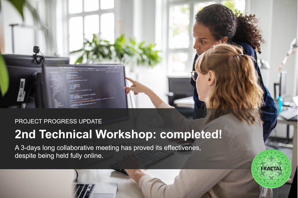 2nd workshop completed 👏 <a href="/IKERLANofficial/">IKERLAN</a>: "Despite the difficulties in holding it remotely, a breakthrough was made in defining the holistic vision of the FRACTAL system and each of the 8 use cases advanced in defining the system configuration that best suits their objectives."