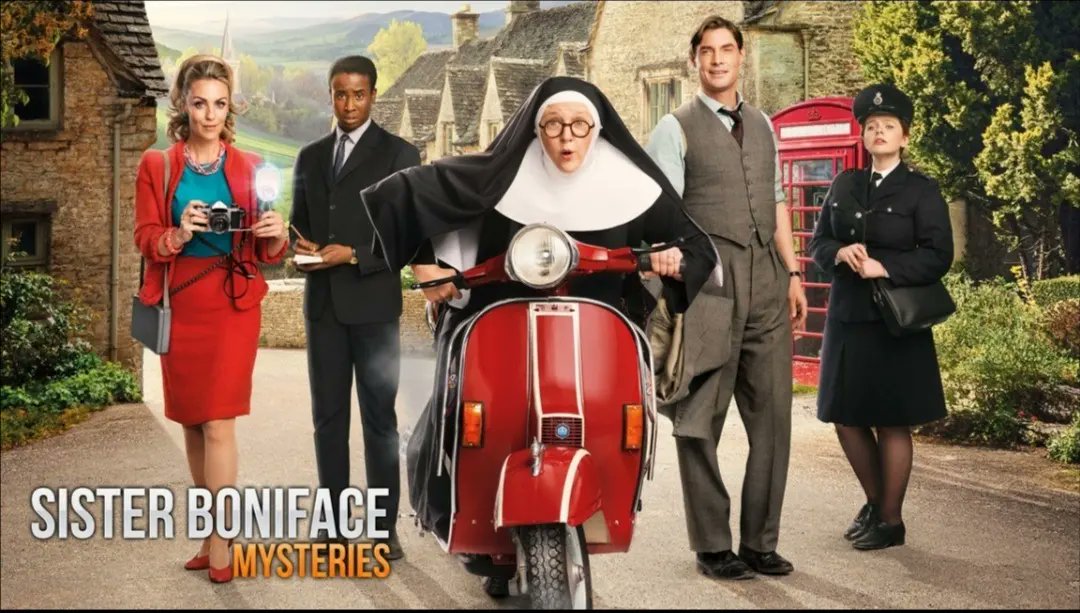 Lights, Camera, Murder!'

The second episode of 'Sister Boniface Mysteries', a new BBC/Britbox Original series will be on <a href="/uktv/">Official UKTV</a> this Friday! Tune in for some "whodunnit" fun! 🛵

#sisterbonifacemysteries #bbc #britbox #fatherbrown <a href="/bbc/">BBC</a> <a href="/britboxtv/">BritBoxTV</a> <a href="/britbox_nordic/">BritBox Nordic</a> #actorslife