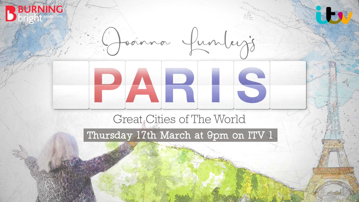 In our new series: Joanna Lumley’s Great Cities of the World, Joanna is on an adventure to three of the world’s greatest cities, Paris, Rome and Berlin. Tune in for our first episode on Thursday 17th at 9pm @ITV.