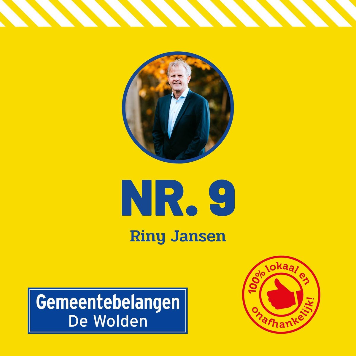 RinyJansen's tweet photo. Stem Lijst 1
Gemeentebelangen De Wolden.
Doe je met mij mee?
Groeten!
#gbdoen #gemeentebelangendewolden #dewolden #stem #100procentonafhankelijk https://t.co/6hFbDA9XDu