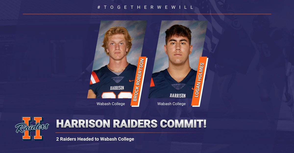 <a href="/Brock30803232/">Brock</a> &amp; <a href="/LoganHolmes24/">Logan Holmes</a> will head to Crawfordsville to make their mark for one of the best D-3 Football Programs in the nation <a href="/WabashFB/">Wabash College Football</a>!