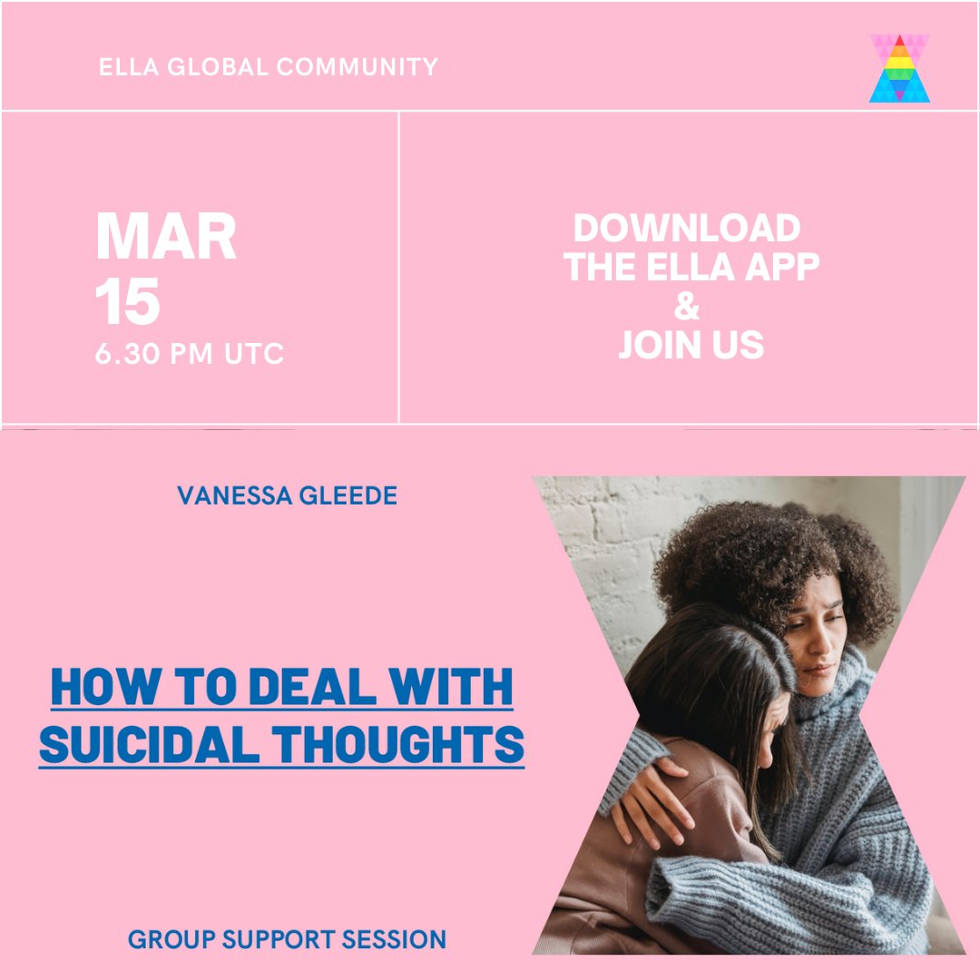 ELLA_Global_'s tweet photo. 📣This week on the ELLA app! Link in bio

🕊️Tues: Licensed Psychologist helps us with suicidal thoughts
🌕Weds: A fully reclaimed feminine by @sarahwarnaar
💋Thurs: Avoid LBD with Queer Sex Ed by @meduelelaregla
🔥Fri: Games night
🔮Sat: Tarot Card reading by @AbundantInsight https://t.co/ypr7K6Ip6B