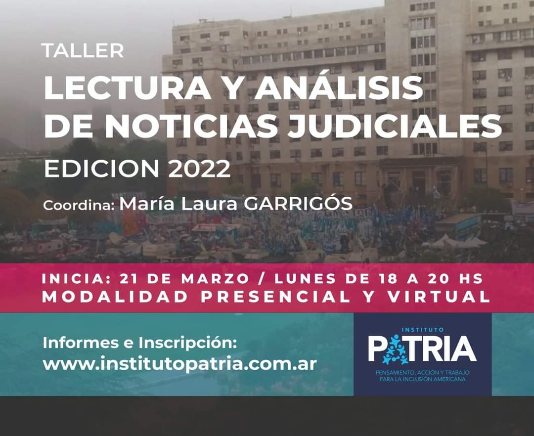 inst_PATRIAar's tweet image. #Cursos2022 +Info e inscripciones: institutopatria.com.ar/lectura-y-anal…