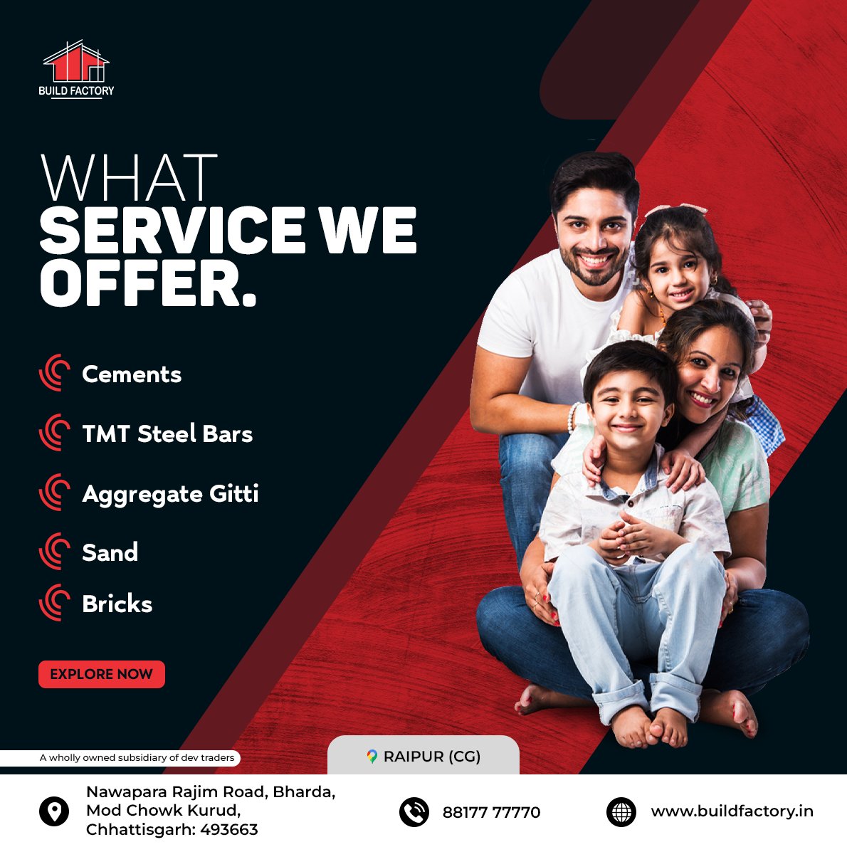 buildfactoryin's tweet photo. Building a structure requires a lot of determination and dedication. Build Factory understands these and want to assist you for any requirement of building materials. Get the best quality products at the best price from us.

#buildingmaterials #AggregateGitti #tmtbar https://t.co/S9t5tqfwEZ