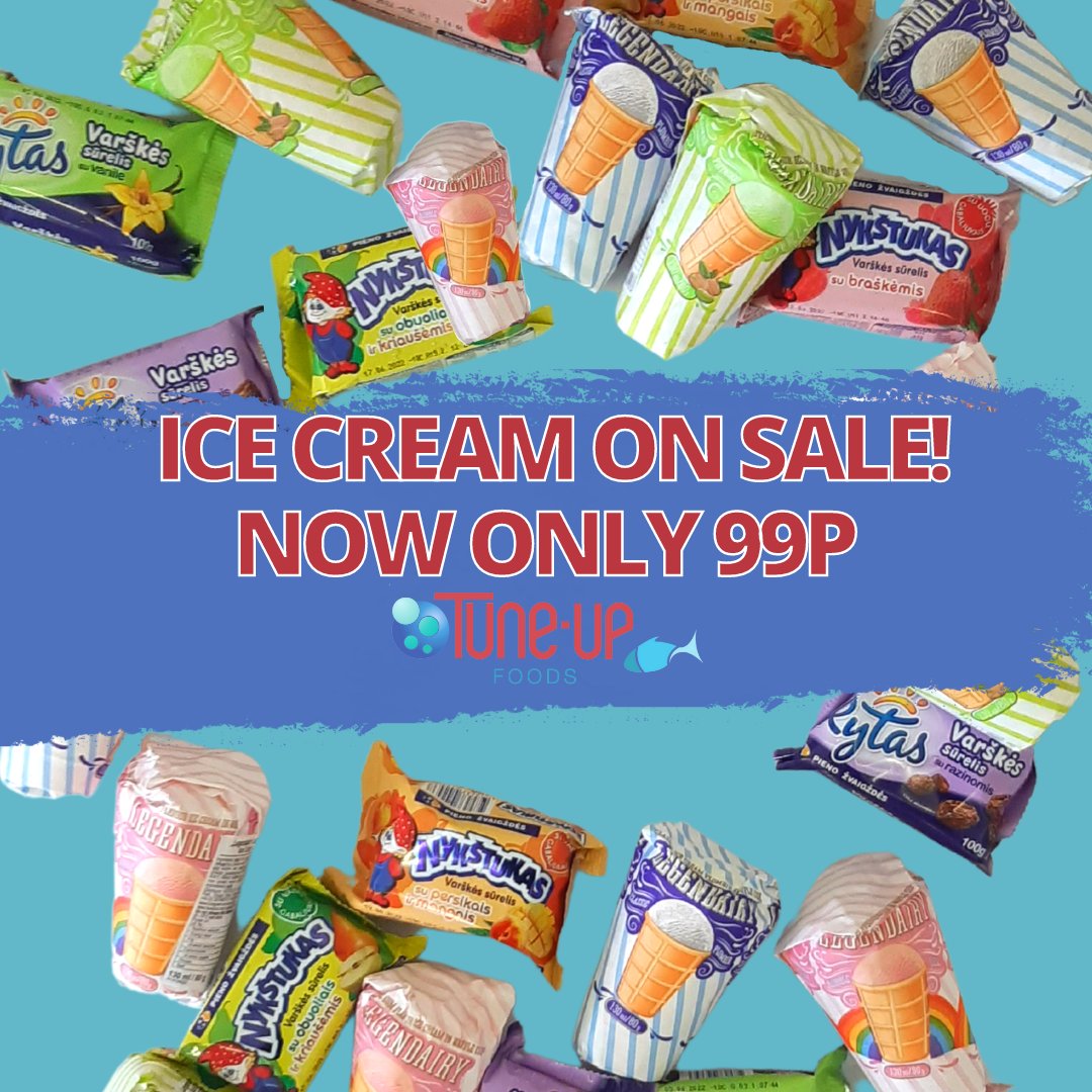 upseafoods's tweet photo. Selected Ice Creams now on Sale for only 99p!
#icecream #basildonessex #Basildon #graysessex #grays https://t.co/fyM7XXHYlu
