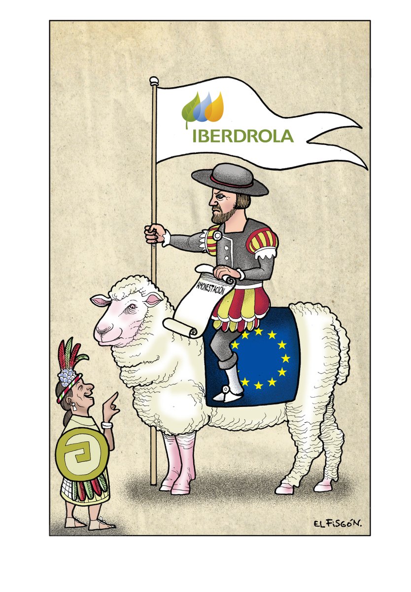 fisgonmonero's tweet photo. En las crónicas de la reconquista, el conquistador no viene montado en un caballo, sino en un borrego, y en vez de cañones usa amonestaciones del Parlamento Europeo.
Sin embargo, su vocación imperial y eurocentrista sigue intacta. https://t.co/SpEwAMlO48