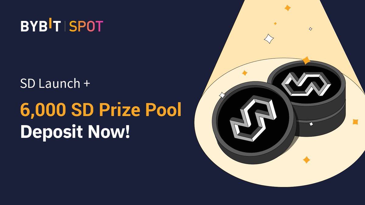 Bybit_Official's tweet photo. 📢 $SD ( @staderlabs ) deposits are now available on Bybit! 

🔥 Celebrate with us &amp; dive into our 6,000 $SD prize pool: https://t.co/QSrsxWdXya

📲 Win from an additional 2,888 $SD prize pool when you RT this tweet, tag 3 friends &amp; fill in this form: https://t.co/5IEleKD21O https://t.co/lcrO6BN4pE