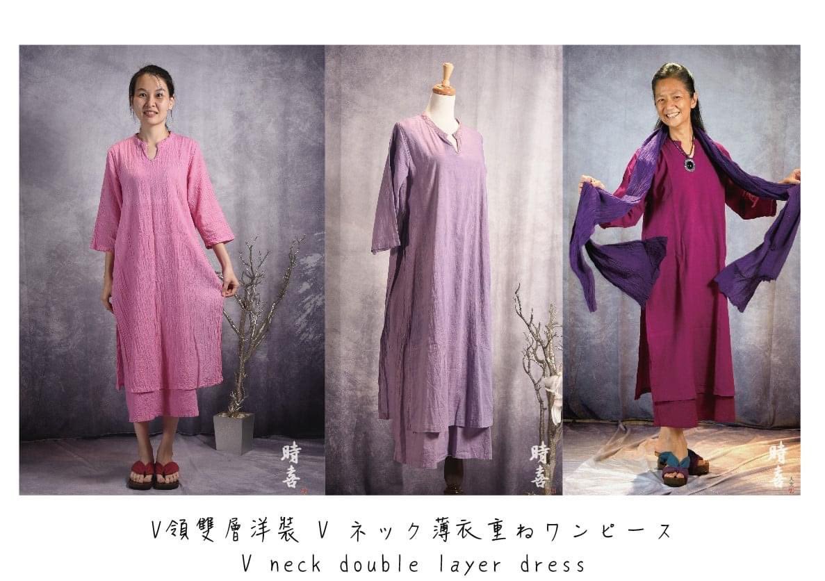 ヂェン先生の日常着 薄衣かさねワンピース - ANANDASIA