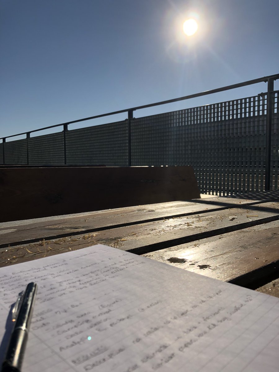 I think I need to move my office to the rooftop terrace 🌞 #PhD #writersblock
