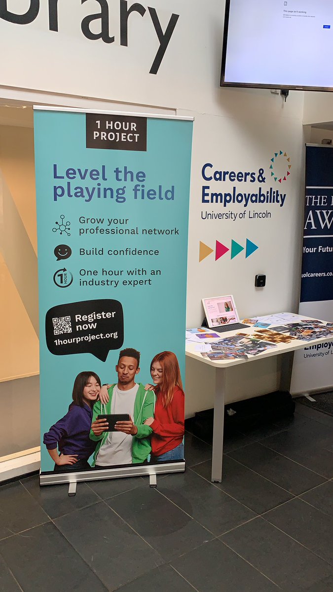 Come and join us at <a href="/UoLCareers/">University of Lincoln Careers & Employability</a> this afternoon to learn more about the 1 Hour Project #leveltheplayingfield #socialmobility