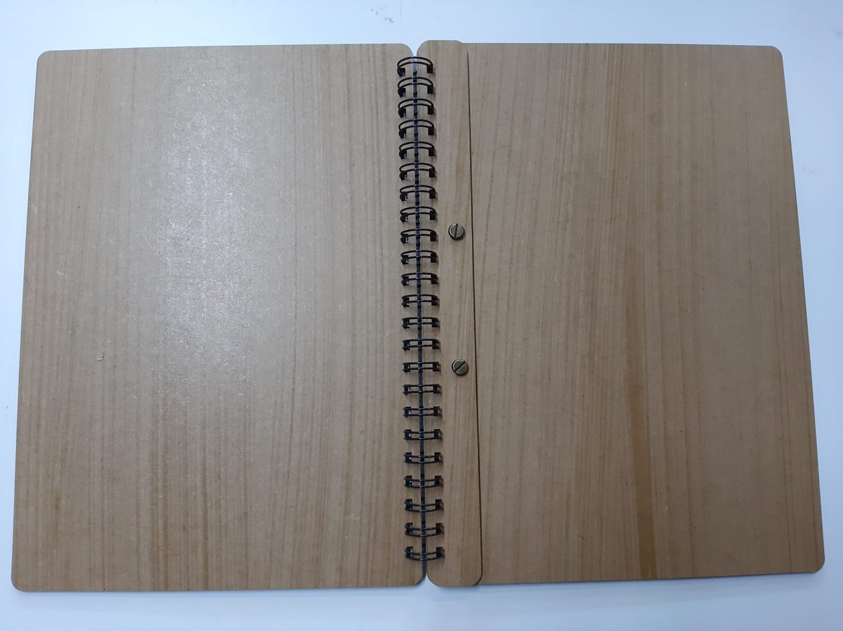 PurplePuppySt's tweet photo. Refillable Wooden Folders - can be custom made with  logo / names / dates / inspirational quotes . Use as guest directories / menus / note books / sketch books 
#lasercut #corporate gift #gifts #wood #recycled https://t.co/Kv8Hb00rS6