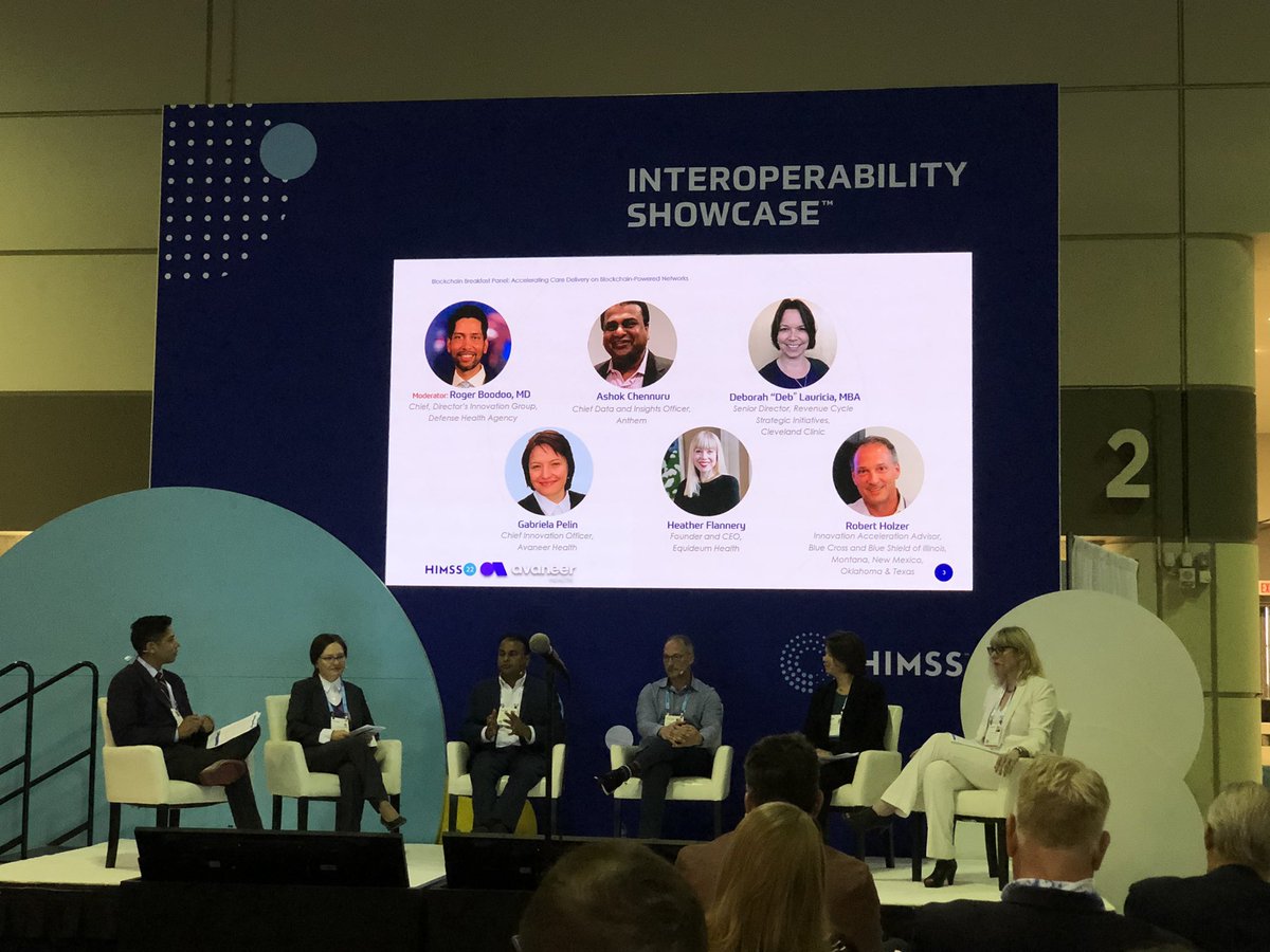 Great insights and discussion on use case for Blockchain initiatives in health care. #HIMSS22 It’s great to see efforts of the HIMSS Blockchain Task force translating into innovative industry leading partnerships. #HIMSS #blockchain