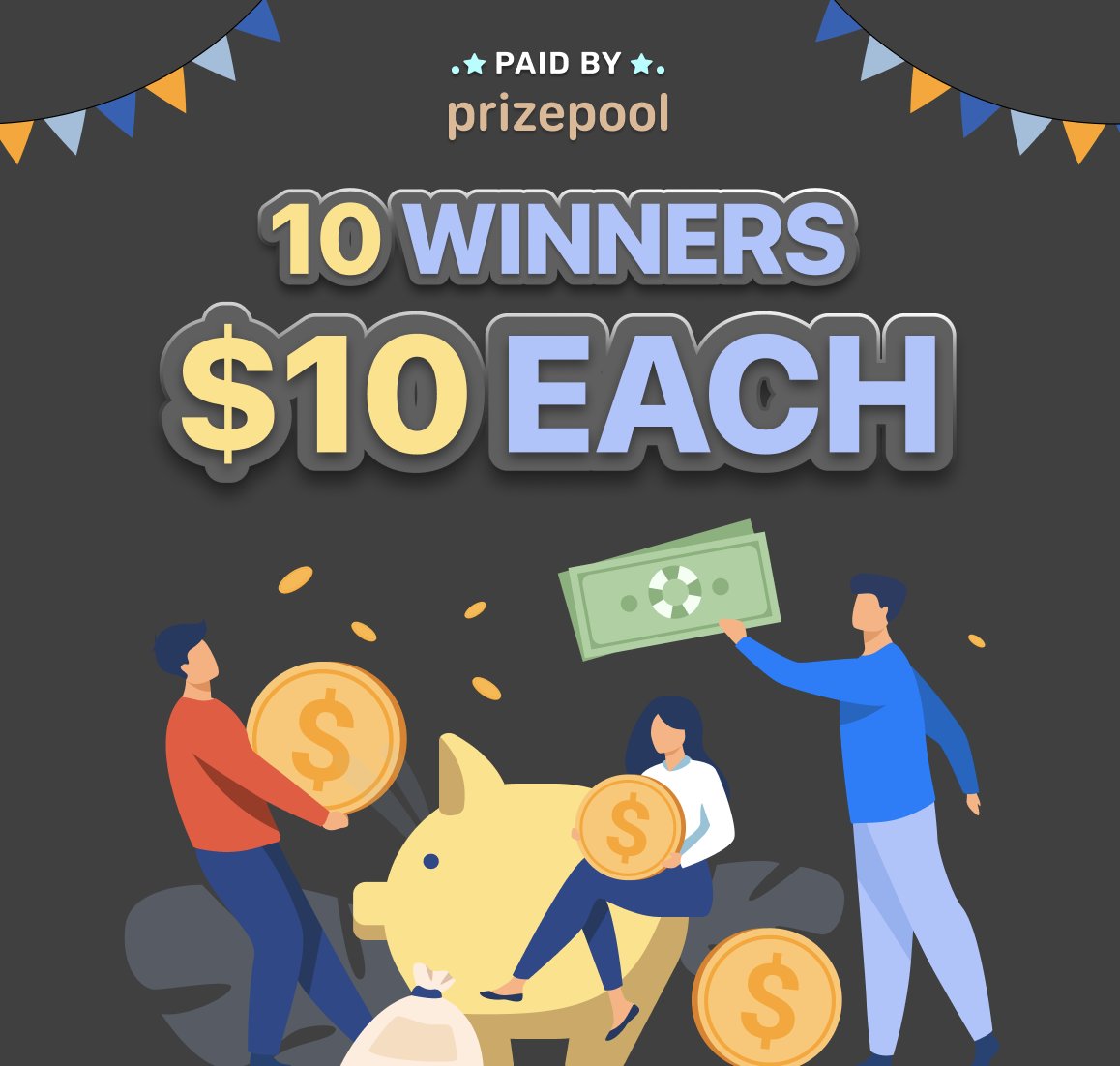 prizepool's tweet image. Wealth is knowledge and we’re all about #SharingTheWealth. We want to hear what you have to share 🎤 

Answer the secret prompt in your app for a chance to get #PaidByPrizePool today 🤑💰 10 lucky winners will win $10 each; how's that for a Monday? 💵 😊