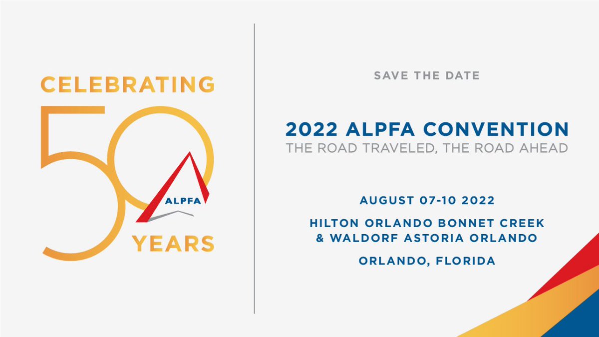 50 years in the making. Are you ready for the most impactful gathering of Latinx professionals since 2019? Go to alpfa.org/page/conventio… and put in your information to receive a save the date. #alpfa #alpfamilia #alpfacon #leadership #professionals #cpa #finance #stem #hsi