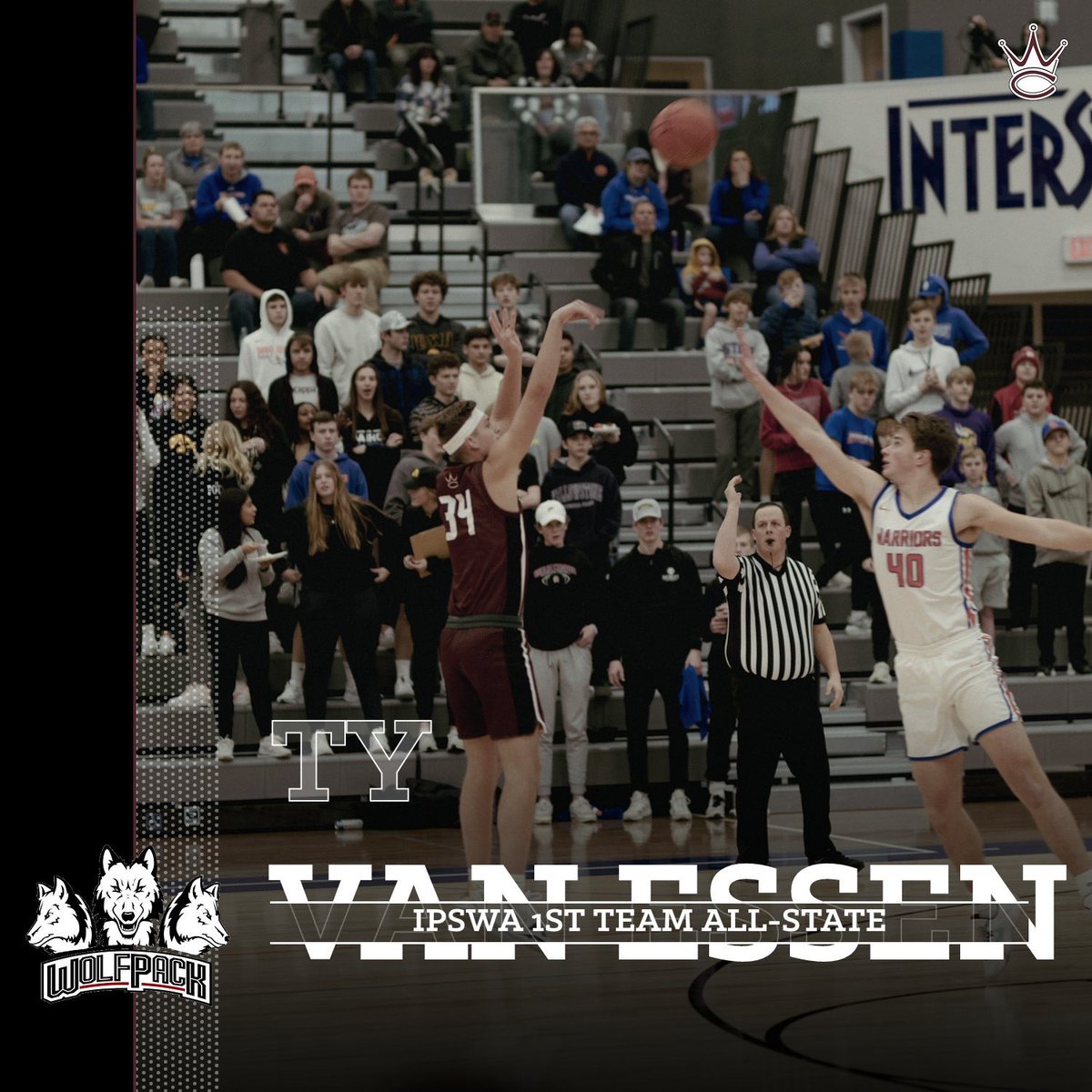 Ty becomes 1️⃣ of 5️⃣ guys in 🚾 history to be a repeat first team all-state player. Well done, <a href="/tyvanessen/">Ty Van Essen</a> 

iowasportswriters.com/2022/03/15/202…