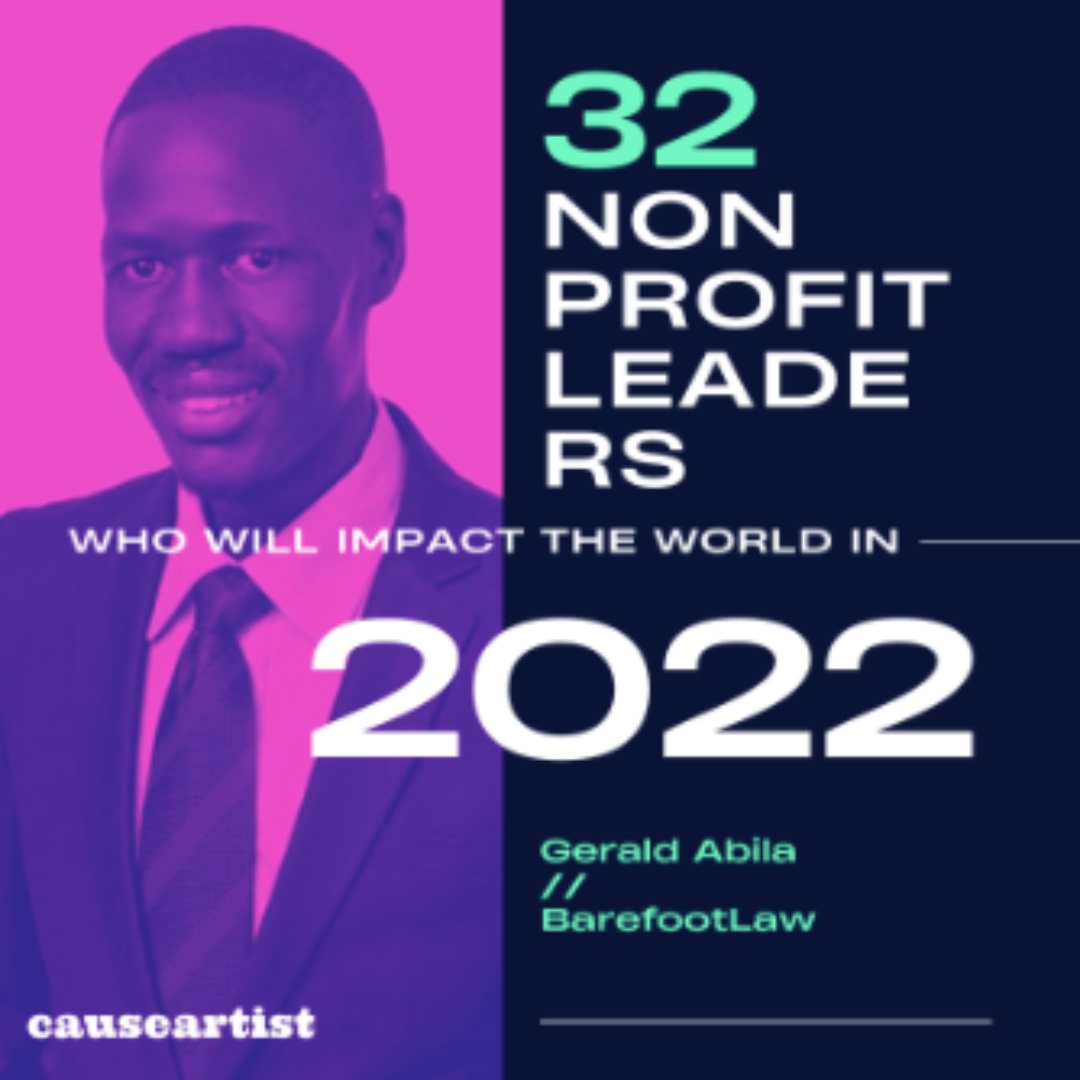 African_Collab's tweet photo. Congrats Gerald Abila! π₯³ Abila, founder and executive director of @barefootlawUG and 1 of our #visionarypartners, was named as one of the 32 Nonprofit Leaders Who Will Impact the World in 2022 by @causeartist. https://t.co/r9vj70lt7W
#proximitymatters #fundlocal #systemschange https://t.co/IlXUEfYIhw